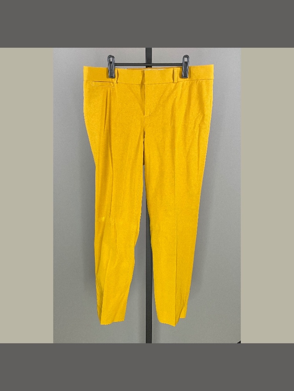 NEW Banana Republic Pants Womens 10 golden yellow straight leg sloan preppy
